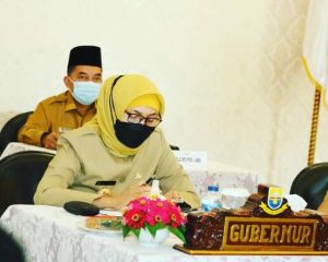 PJ Gubernur Jambi Ikuti Rakor Monev Vaksinasi Secara Virtual