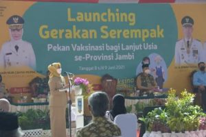 PJ Gubernur Jambi Launching Pekan Vaksinasi Lansian