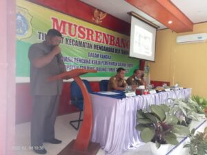 MUSRENBANG TINGKAT KECAMATAN MENDAHARA ULU DALAM RANGKA PENYUSUNAN RENCANA KERJA PEMERINTAH DAERAH (RKPD) KABUPATEN TANJUNG JABUNG TIMUR TAHUN 2023